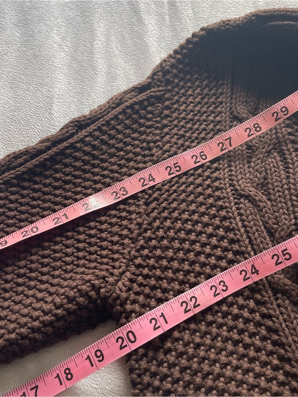 Lauren Ralph Lauren 100% cotton chocolate cable knit pullover sweater, size L - Picture 12 of 12